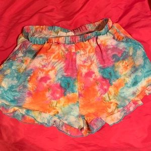 Peach Love Tie Dye Shorts